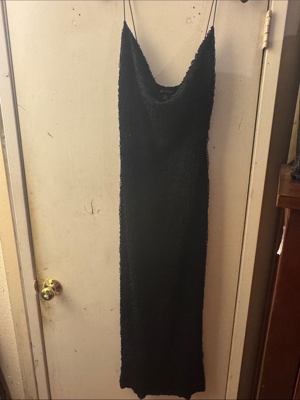 PrettyLittleThing Black Cowl Neck Maxi Slip Dress